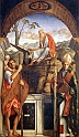 BELLINI GIOVANNI (1426-1516) - S. Cristoforo, Gerolamo e Ludovico di Tolosa. (1513)